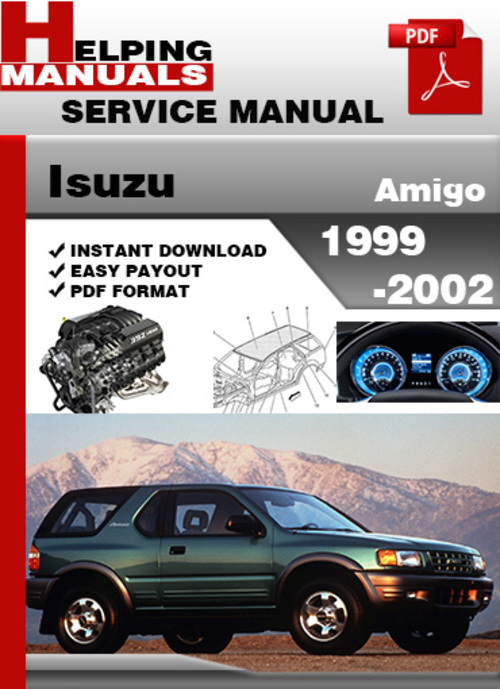 Product picture Isuzu Amigo 1999-2002 Service Repair Manual Download