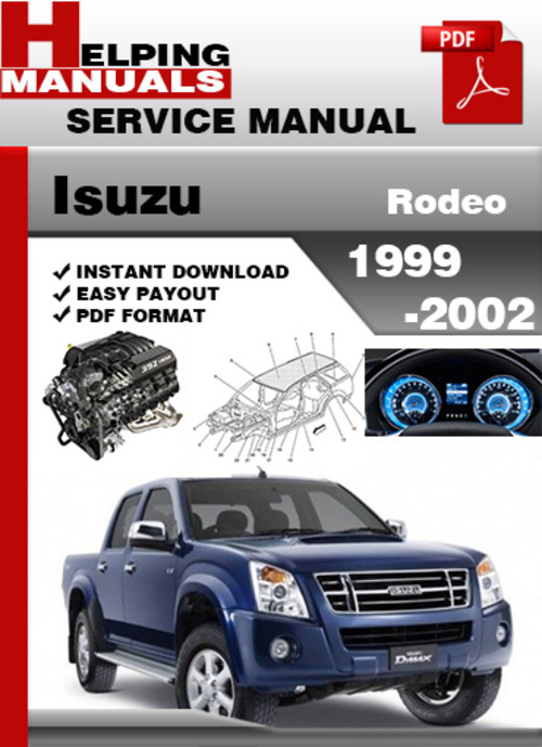 Product picture Isuzu Rodeo 1999-2002 Service Repair Manual Download