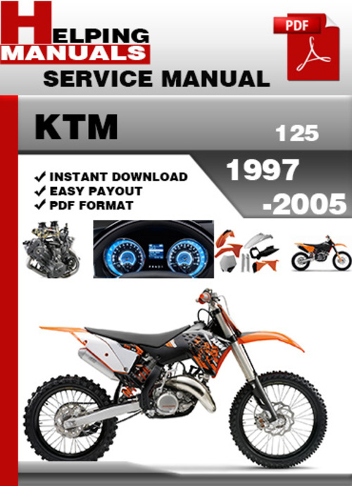 Product picture KTM 125 1997-2005 Service Repair Manual Download