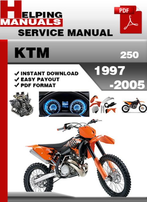 Product picture KTM 250 1997-2005 Service Repair Manual Download