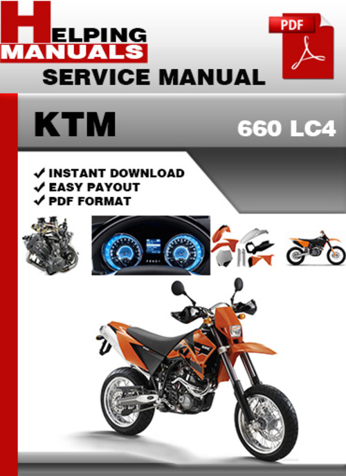 Product picture KTM 660 LC4 Service Repair Manual Download