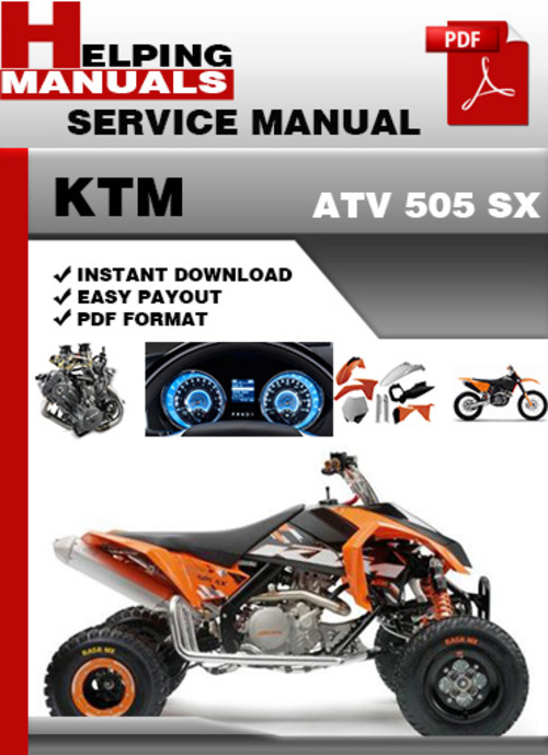 Product picture KTM ATV 505 SX Service Repair Manual Download