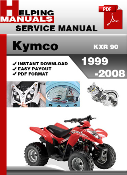 Product picture Kymco KXR 90 1999-2008 Service Repair Manual Download