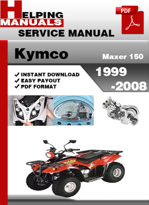Product picture KYMCO Maxer 150 1999-2008 Service Repair Manual Download