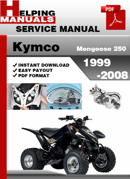 Product picture KYMCO Mongoose 250 1999-2008 Service Repair Manual Download