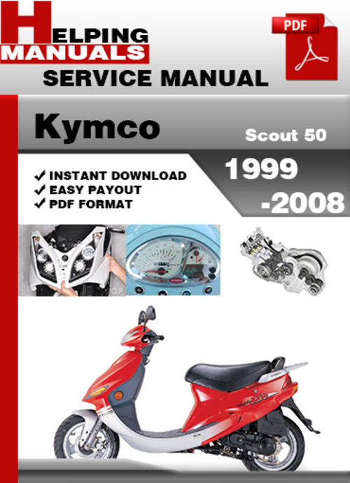 Product picture Kymco Scout 50 1999-2008 Service Repair Manual Download