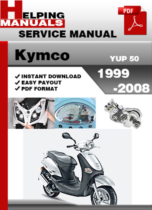 Product picture Kymco YUP 50 1999-2008 Service Repair Manual Download