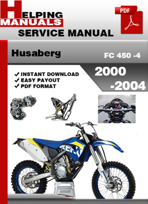 Product picture Husaberg FC 450 -4 2000-2004 Service Repair Manual Download