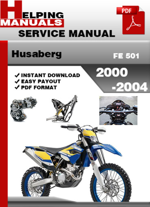 Product picture Husaberg FE 501 2000-2004 Service Repair Manual Download