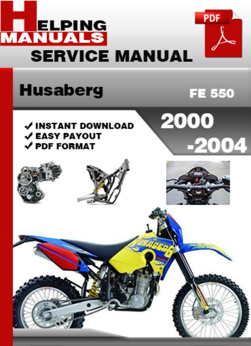 Product picture Husaberg FE 550 2000-2004 Service Repair Manual Download