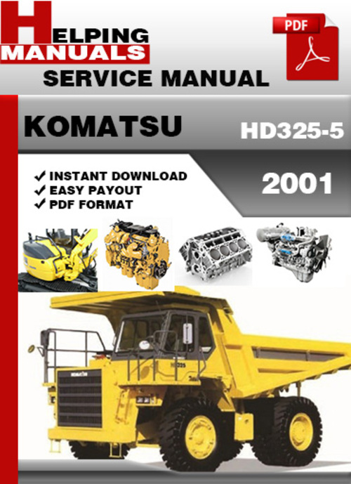 Product picture Komatsu HD325-5 2001 and up Service Repair Manual Download