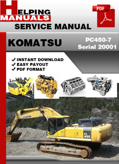 Product picture Komatsu PC450-7 Serial 20001 and up Shop Service Repair Manul Download