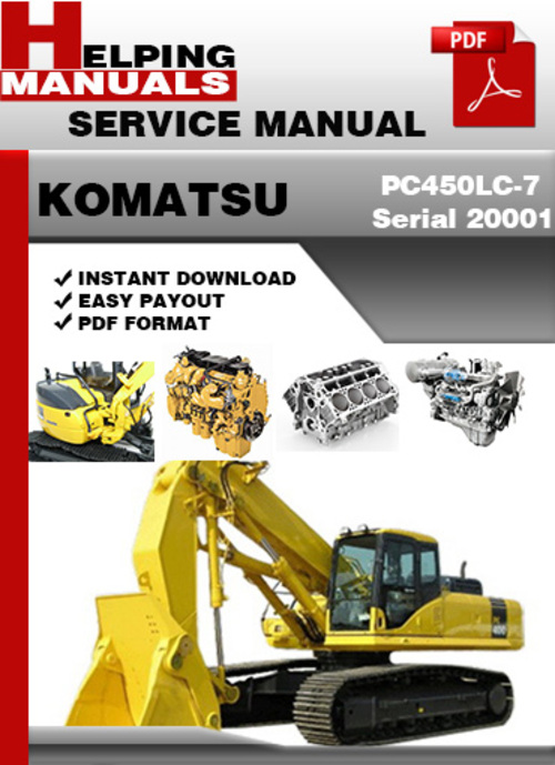 Product picture  Komatsu PC450LC-7  Service Repair Manual Download