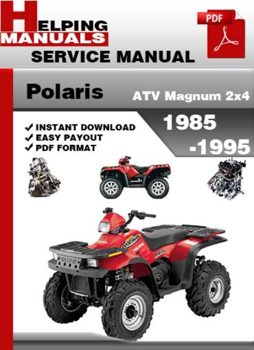 Product picture Polaris ATV Magnum 2x4 1985-1995 Service Repair Manual Download