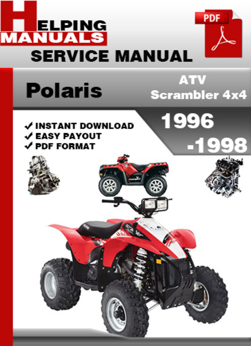 Product picture Polaris ATV Scrambler 4x4 1996-1998 Service Repair Manual Download