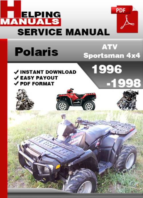 Product picture Polaris ATV Sportsman 4x4 1996-1998 Service Repair Manual Download