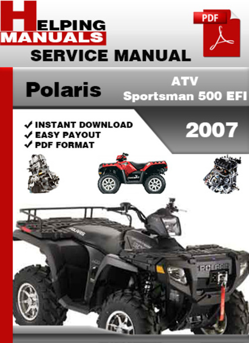 Product picture Polaris ATV Sportsman 500 EFI 2007 Service Repair Manual Download