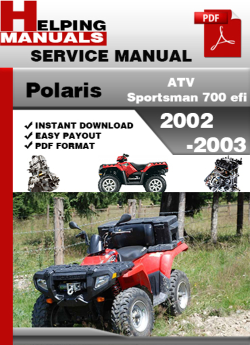 Product picture Polaris ATV Sportsman 700 2005 EFI Service Repair Manual Download