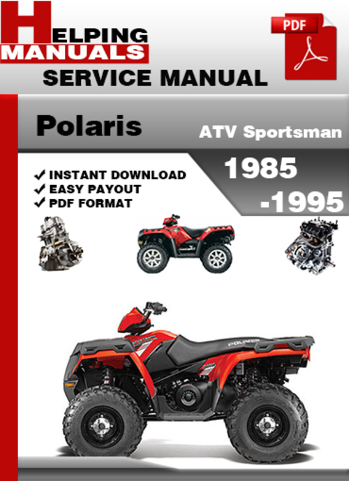 Product picture Polaris ATV Sportsman 1985-1995 Service Repair Manual Download