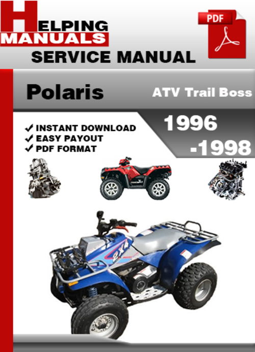 Product picture Polaris ATV Trail Boss 1996-1998 Service Repair Manual Download