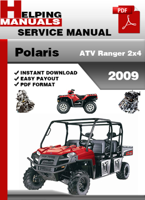 Product picture Polaris ATV Ranger 2x4 2009 Service Repair Manual Download