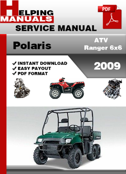Product picture Polaris ATV Ranger 6x6 2009 Service Repair Manual Download