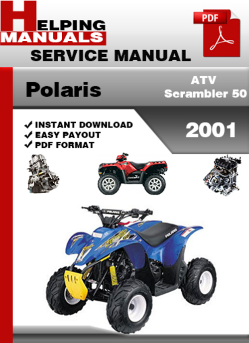 Product picture Polaris ATV Scrambler 50 2001 Service Repair Manual Download