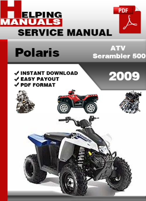 Product picture Polaris ATV Scrambler 500 2009 Service Repair Manual Download