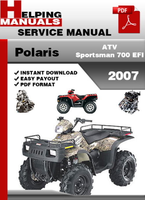 Product picture Polaris ATV Sportsman 700 EFI 2007 Service Repair Manual Download