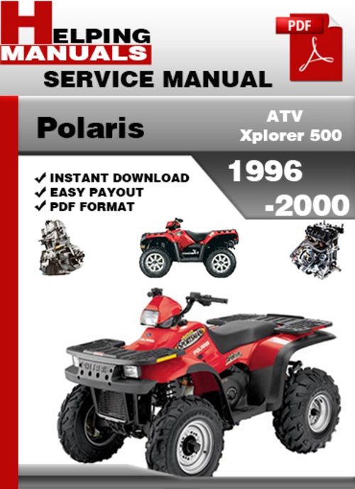 Product picture Polaris ATV Xplorer 500 1996-2000 Service Repair Manual Download