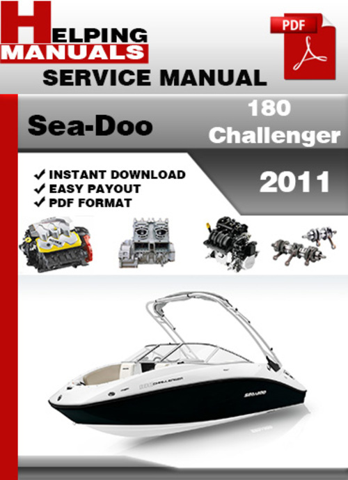 Product picture Sea-Doo 180 Challenger 2011 Service Repair Manual Download