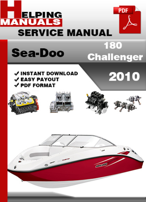 Product picture Sea-Doo 180 Challenger 2010 Service Repair Manual Download