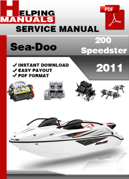 Product picture Sea-Doo 200 Speedster 2011 Service Repair Manual Download
