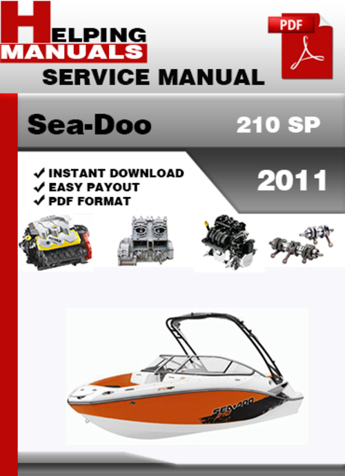 Product picture Sea-Doo 210 Challanger 2011 Service Repair Manual Download