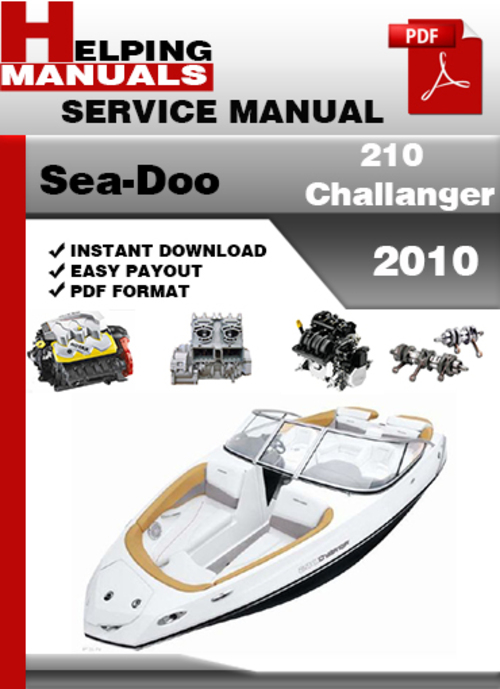 Product picture Sea-Doo 210 Challanger 2010 Service Repair Manual Download