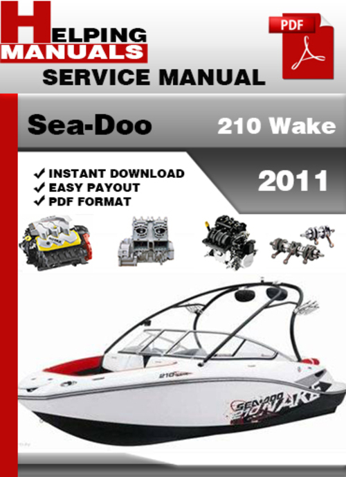 Product picture Sea-Doo 210 Wake 2011 Service Repair Manual Download