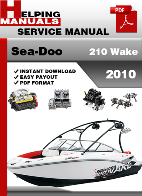 Product picture Sea-Doo 210 Wake 2010 Service Repair Manual Download
