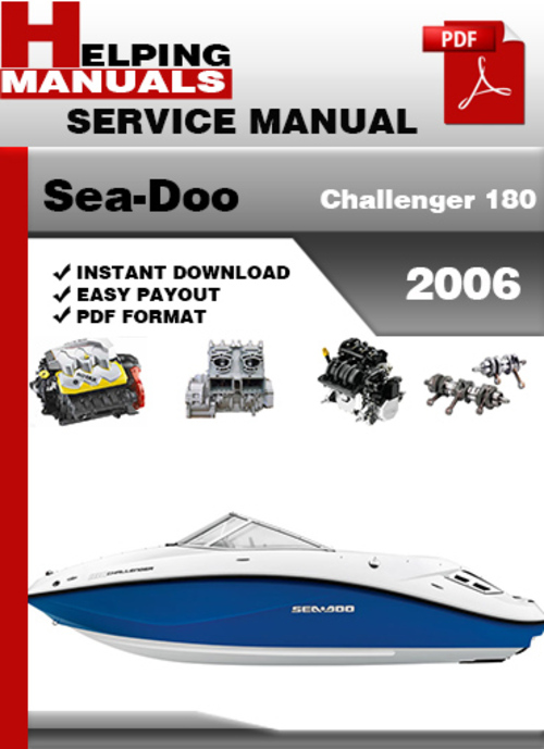 Product picture Sea-Doo Challenger 180 2006 Service Repair Manual Download