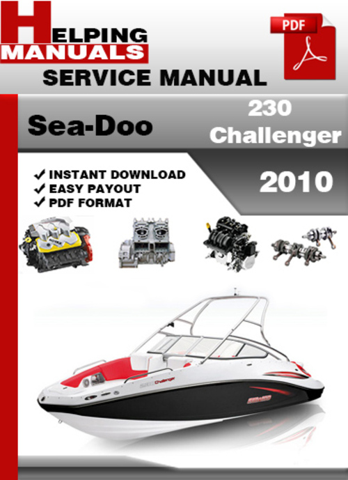 Product picture Sea-Doo 230 Challenger 2010 Service Repair Manual Download