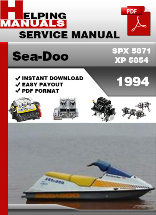 Product picture Sea-Doo GTS 5814 GTX 5862 1994 Service Repair Manual Downloa