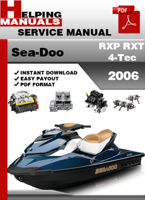 Product picture Sea-Doo RXP RXT 4-Tec 2006 Service Repair Manual Download