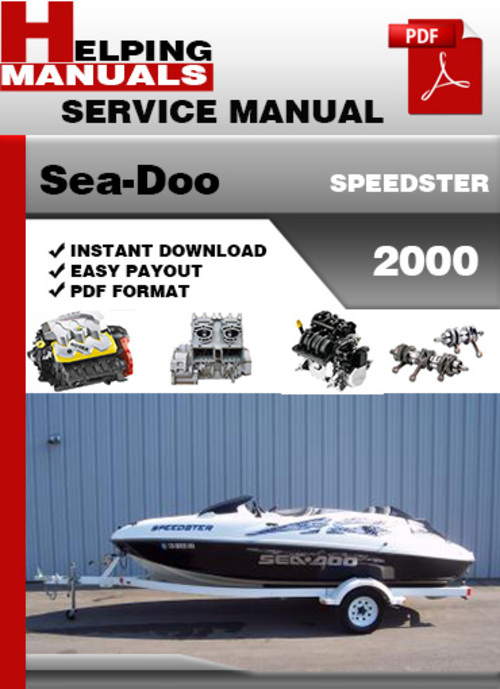 Product picture Sea-Doo SPEEDSTER 2000 Service Repair Manual Download