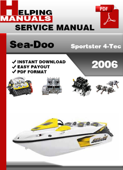 Product picture Sea-Doo Sportster 4-Tec 2006 Service Repair Manual Download