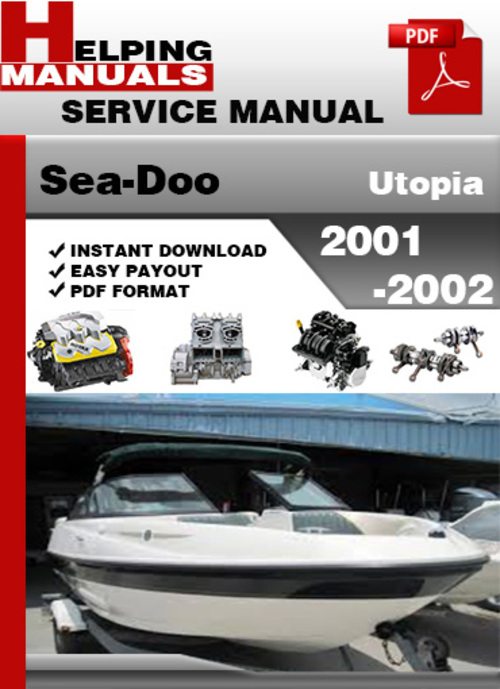 Product picture Sea-Doo Utopia 2001 2002 Service Repair Manual Download