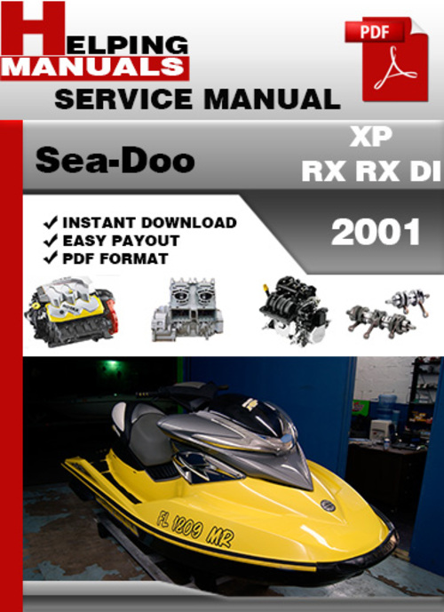 Product picture Sea-Doo XP RX RX DI 2001 Service Repair Manual Download
