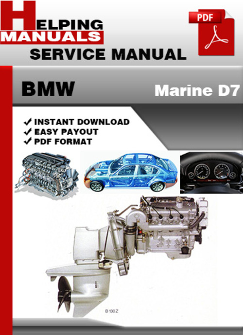 Product picture BMW Marine D7 Service Repair Manual Download