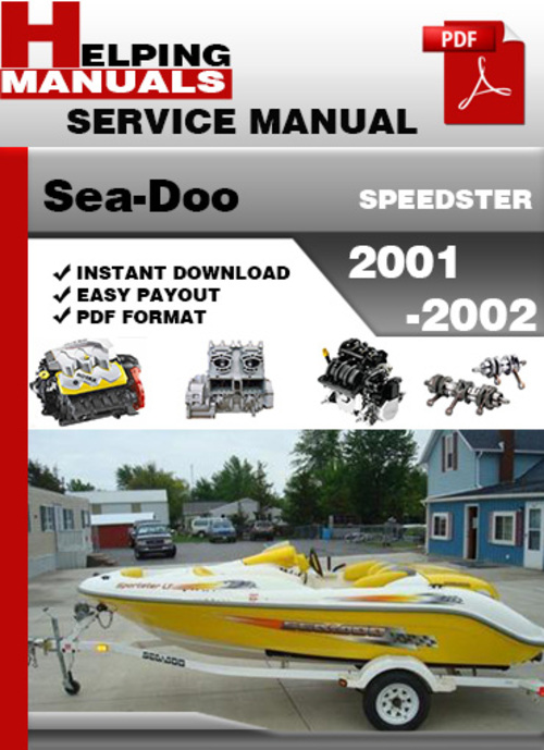 Product picture Sea-Doo SPEEDSTER 2001 2002 Service Repair Manual Download
